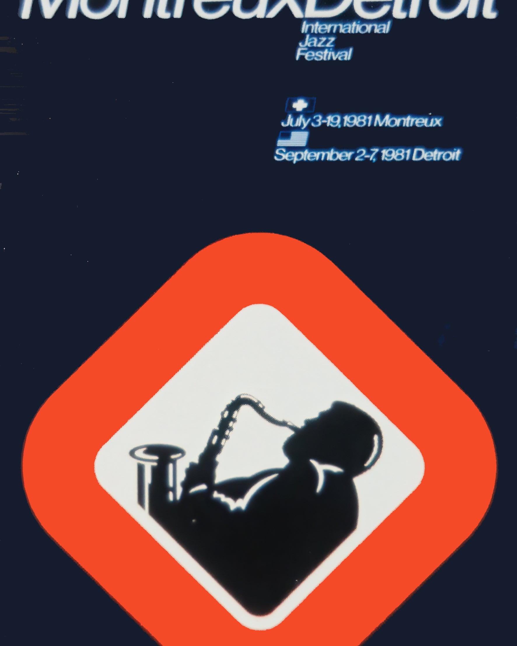2ND ANNUAL MONTREUX DETROIT JAZZ FESTIVAL POSTER 1981