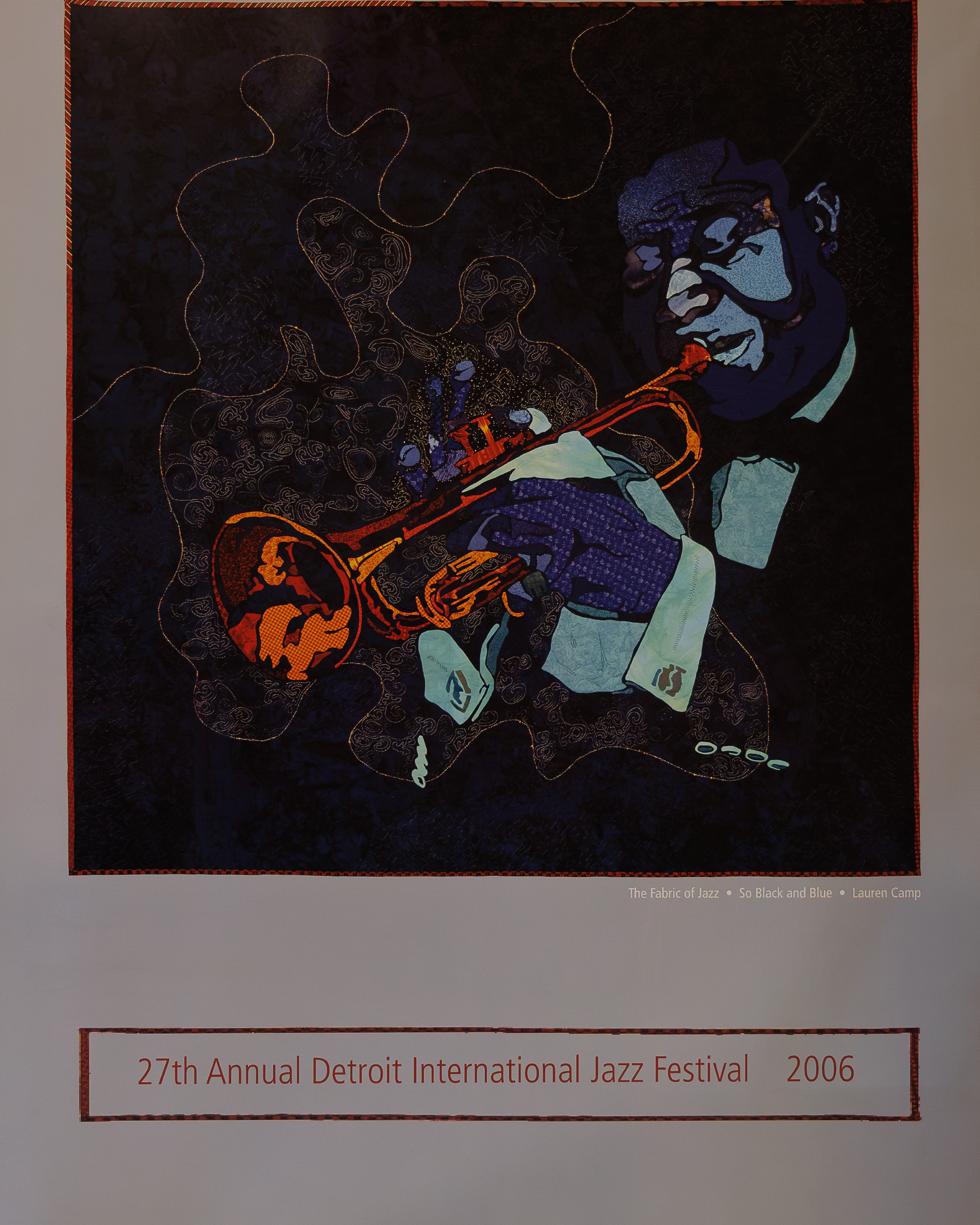 27TH ANNUAL DETROIT INTERNATIONAL JAZZ FESTIVAL POSTER 2006