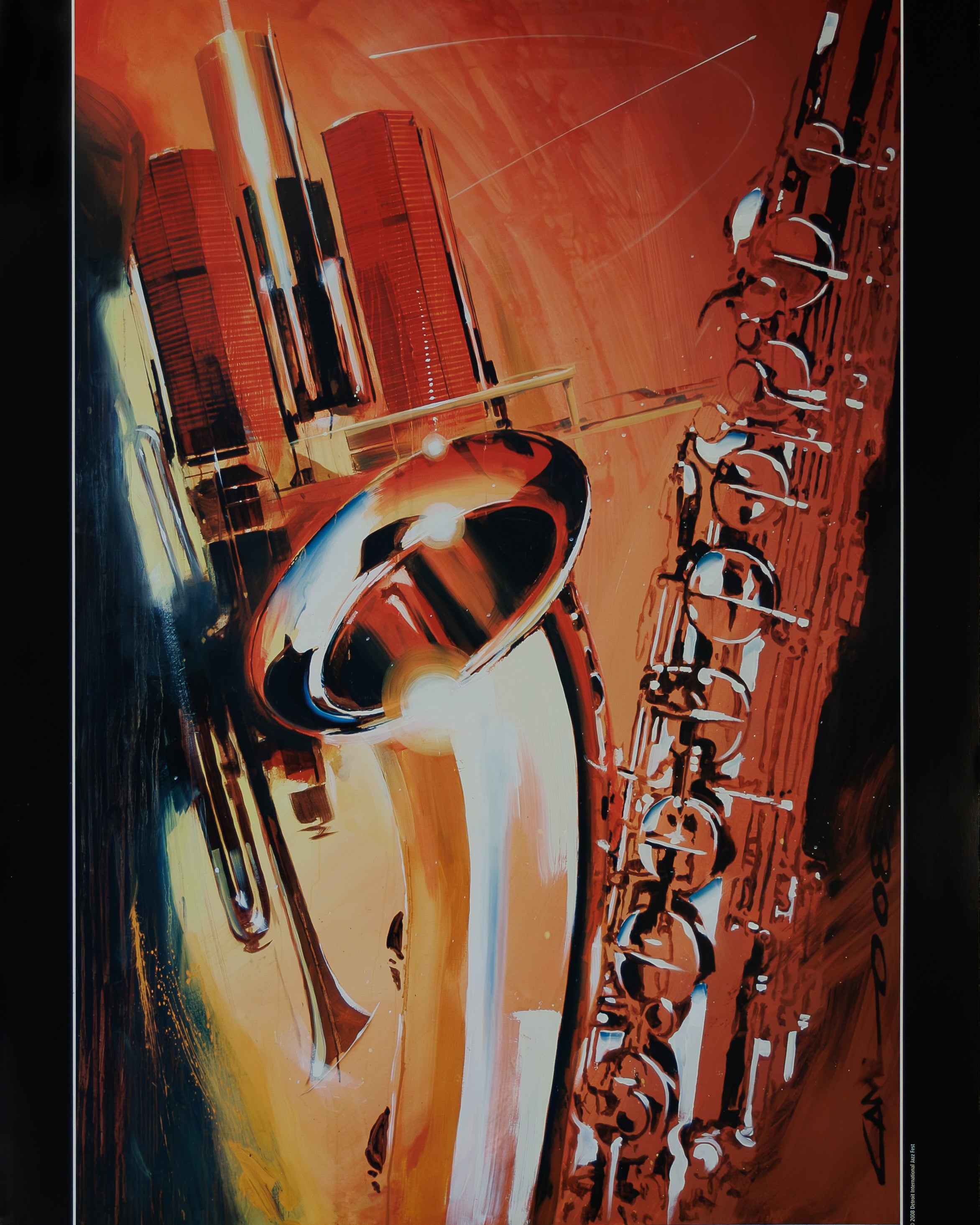 29TH ANNUAL DETROIT INTERNATIONAL JAZZ FESTIVAL POSTER 2008