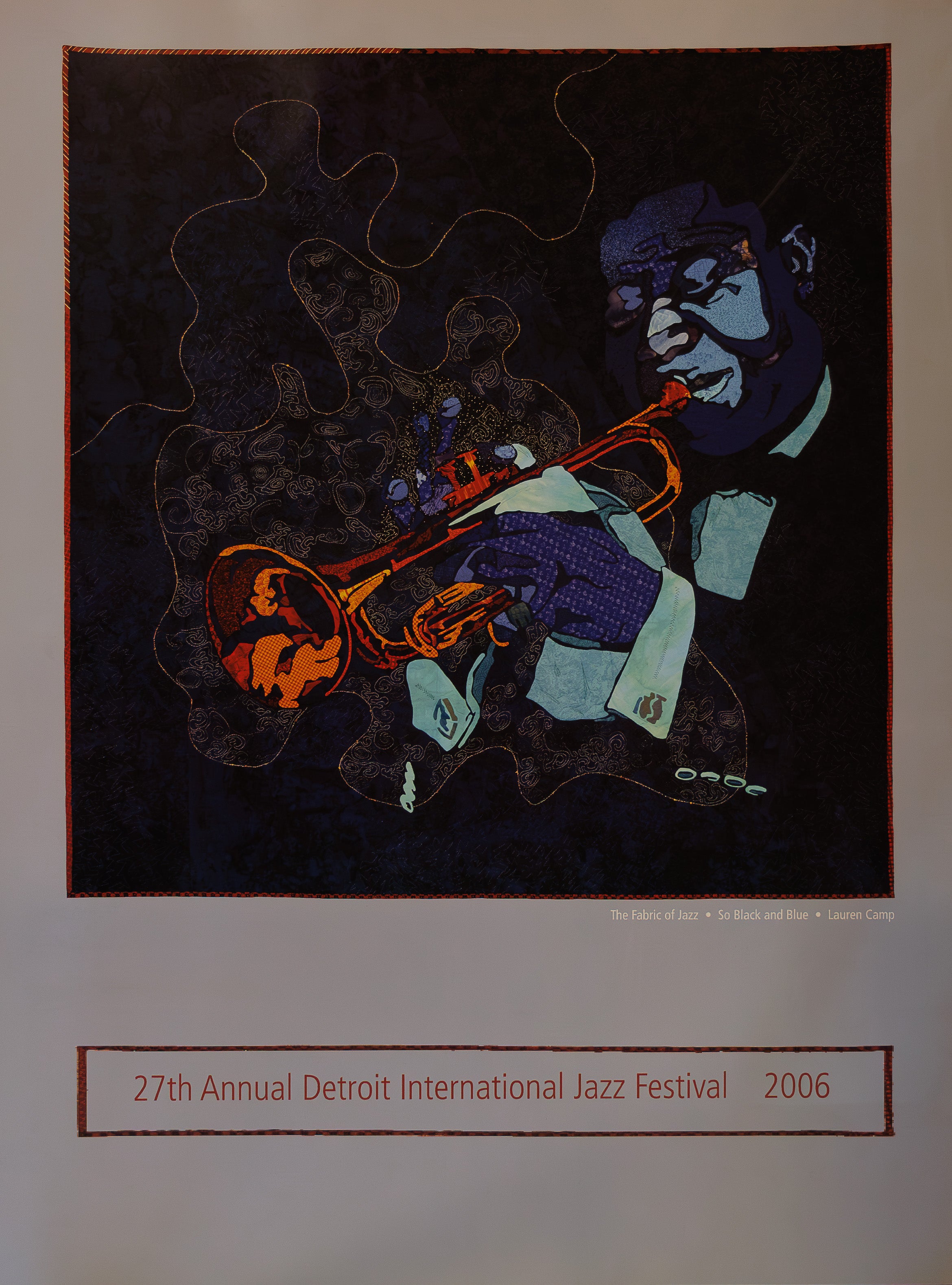 27TH ANNUAL DETROIT INTERNATIONAL JAZZ FESTIVAL POSTER 2006